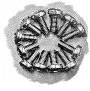 M3,5x12 WKRĘT WALCOWY KRZYŻAK NIERDZEWNY 7985 (25)