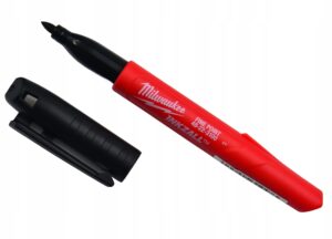 MARKER PISAK FLAMASTER BUDOWLANY wodoodporny - CIENKI CZARNY - MILWAUKEE