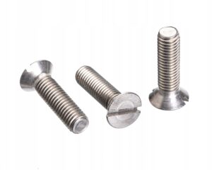 M5x60 ŚRUBA STOŻKOWA NACIĘCIE PROSTE NIERDZEWNA A2 963 (10)