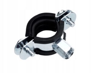 3/8" 17-20mm OBEJMA DUO OCYNKOWANA uchwyt do rur z gumą uszczelką NICZUK