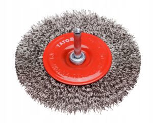 100mm SZCZOTKA DRUCIANA TARCZOWA NIERDZEW. INOX na wiertarkę wkrętarkę YATO