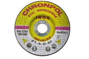 125x6,0 TARCZA DO SZLIFOWANIA METALU NIERDZEWKI INOX - CHRONPOL