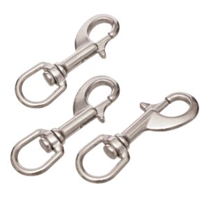 120mm KARABIŃCZYK OBROTOWY Z KRĘTLIKIEM NIERDZEWNY DO KLUCZY LIN A4 (1szt.)